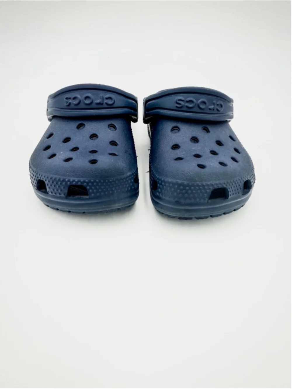 Baby Crocs Navy Blue Classic Clogs Sandals Size 7 C7 Toddler